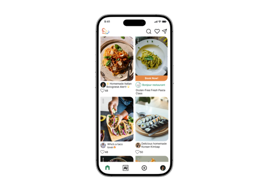an app mockup