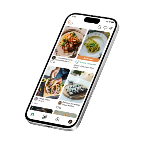 Foody with AI mockup